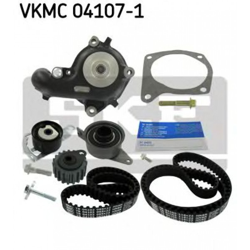 VKMC 04107-1 SKF - Насос охолоджуючої рідини + комплект зубчатого ремня